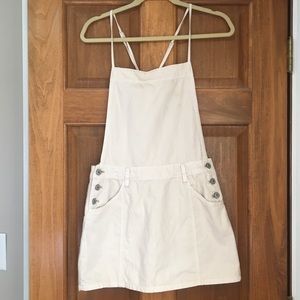 Free People overall dress (cream)